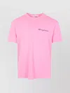 Mc2 Saint Barth Portofino Embroidered Crew Neck T-shirt In Pink