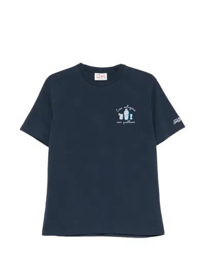 Mc2 Saint Barth Portofino Embroidered T-shirt In Multi
