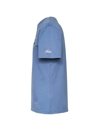 Mc2 Saint Barth Portofino Embroidered T-shirt In Blue
