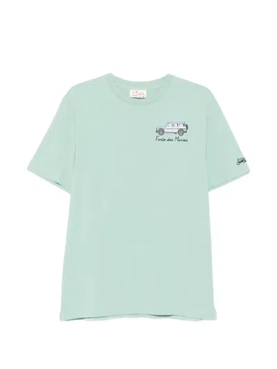 Mc2 Saint Barth Portofino Embroidered-detail T-shirt In Green
