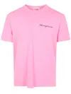 Mc2 Saint Barth Portofino Embroidered Crew Neck T-shirt In Pink