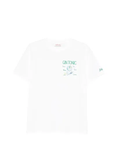 Mc2 Saint Barth Portofino Graphic-print T-shirt In White