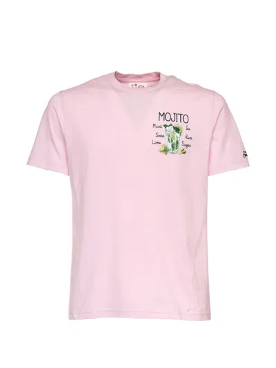Mc2 Saint Barth Portofino Graphic-print T-shirt In Pink