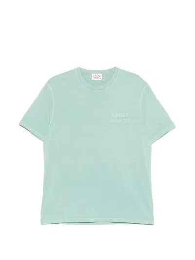 Mc2 Saint Barth Portofino Logo-patch T-shirt In Blue