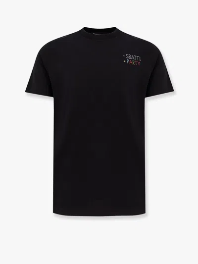 Mc2 Saint Barth Portofino Organic Cotton T-shirt In Black