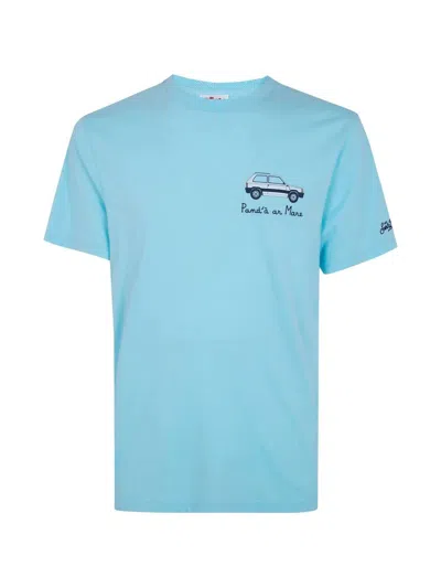 Mc2 Saint Barth Portofino Panda Ar Mare T-shirt In Blue