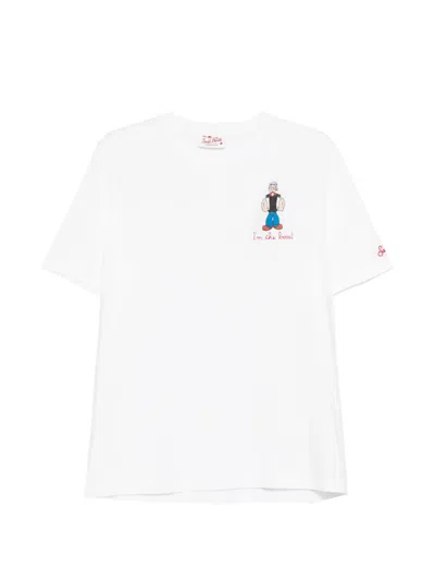 Mc2 Saint Barth Portofino Popeye-print T-shirt In White