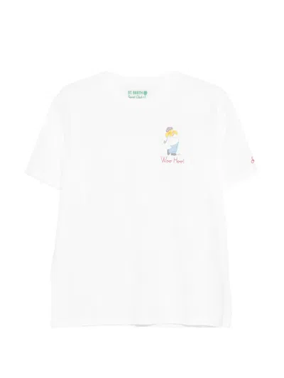Mc2 Saint Barth Portofino Printed T-shirt In White