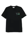Mc2 Saint Barth Portofino Mi Piacciono Le Bocce Grandi T-shirt In Black
