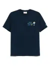 Mc2 Saint Barth Portofino T-shirt With Embroidery In Blue