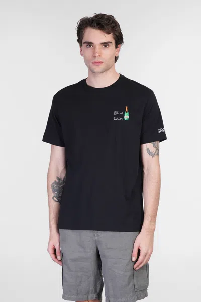 Mc2 Saint Barth Portofino T-shirt In Black Cotton