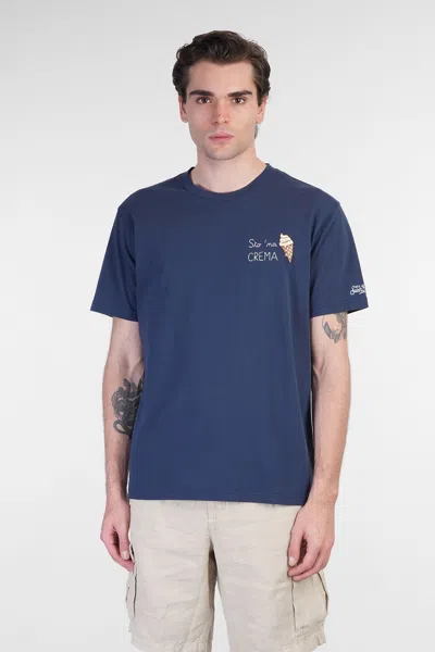 Mc2 Saint Barth Portofino T-shirt In Blue Cotton