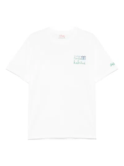 Mc2 Saint Barth Portofino T-shirt In White