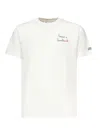 Mc2 Saint Barth Portofino T-shirt With Embroidery In White