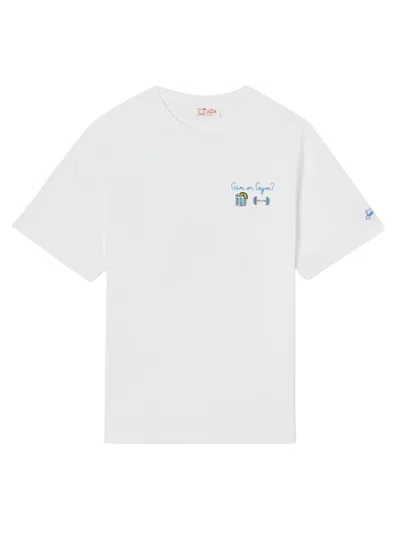 Mc2 Saint Barth Portofino T-shirt In White