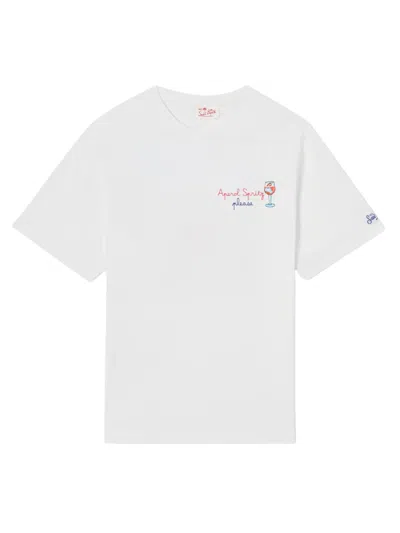 Mc2 Saint Barth Portofino T-shirt In White