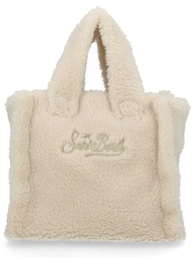 Mc2 Saint Barth Powder Polyester Handbag In Neutral