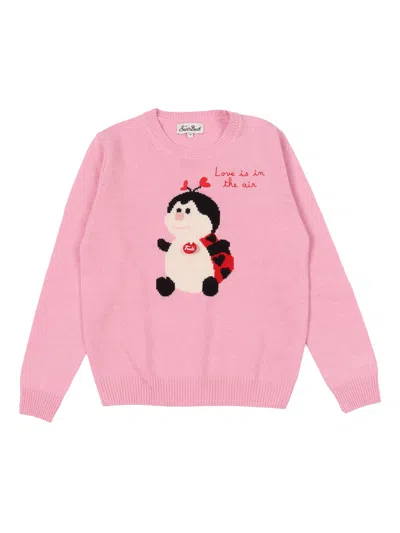 Mc2 Saint Barth Princess-trudi Ladybug 23 Emb In Pink