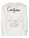 Mc2 Saint Barth Print-graphic Sweater In White