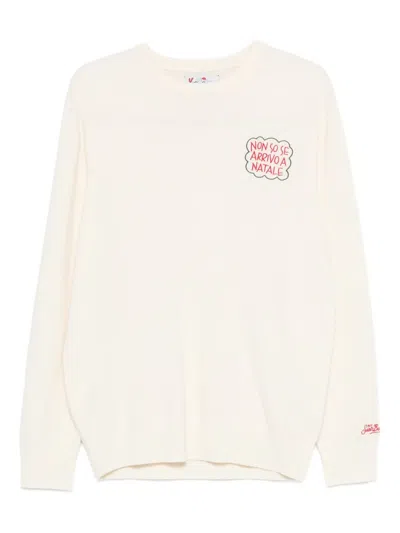 Mc2 Saint Barth Print Long-sleeves Ski Top In Neutral