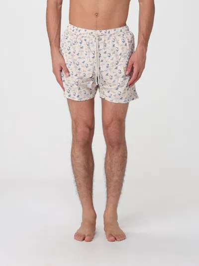 Mc2 Saint Barth Printed Boxer Swim Trunks In White