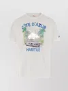 Mc2 Saint Barth Printed Crew Neck T-shirt In Neutral
