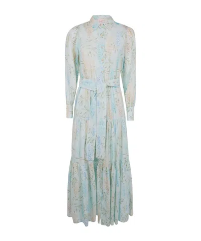 Mc2 Saint Barth Printed Dress In Blue