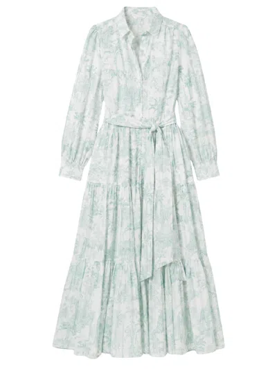 Mc2 Saint Barth Printed Dress In Green