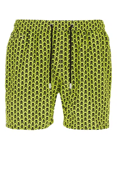 Mc2 Saint Barth Printed Polyester Swimming Shorts In 9400