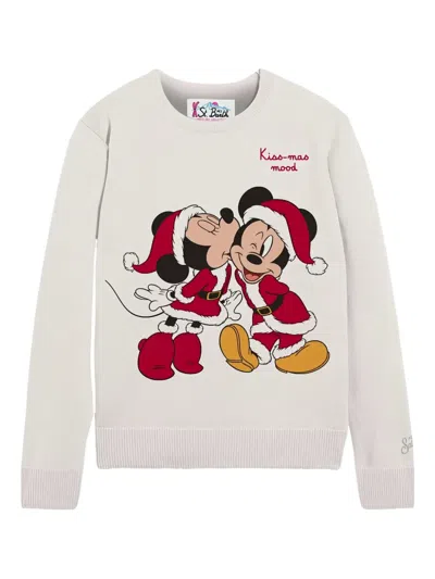 Mc2 Saint Barth Kids' Printed Sweater In White