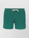 Mc2 Saint Barth Comfort Light Green Costume With Floral Print In Multi