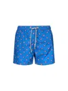 Mc2 Saint Barth Graphic-print Swim Shorts In Blue