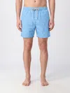 Mc2 Saint Barth Printed Swimsuit In Blue