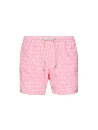 Mc2 Saint Barth Printed Swimsuit In Pink