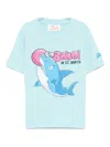 Mc2 Saint Barth Printed T-shirt In Blue