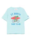 Mc2 Saint Barth Printed T-shirt In Blue