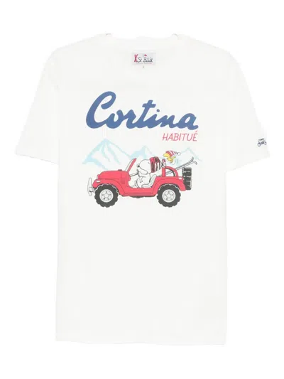 Mc2 Saint Barth Printed T-shirt In White