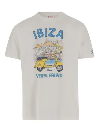 Mc2 Saint Barth Printed T-shirt In White