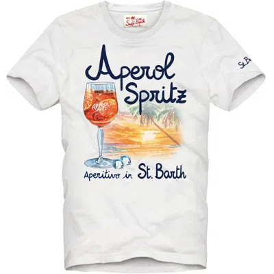 Mc2 Saint Barth Pure Cotton T-shirt Elegance In White