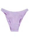 Mc2 Saint Barth High Waisted Bikini Bottoms In Purple
