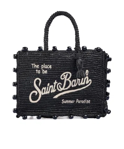 MC2 SAINT BARTH RAFFIA HANDBAG