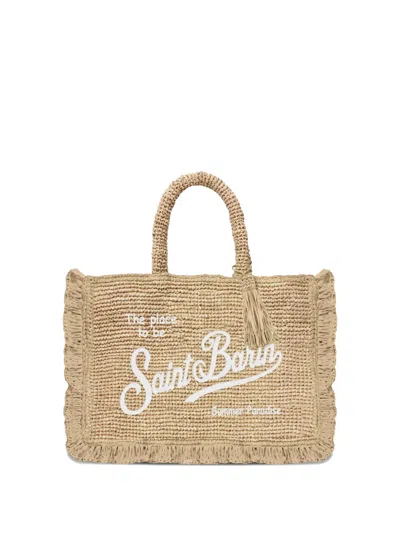 Mc2 Saint Barth Fringed Saint Barth Tote Bag In Red