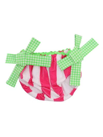 Mc2 Saint Barth Kids' Rainbow-terry Tina 25 Vichy 75 Wave In Multi