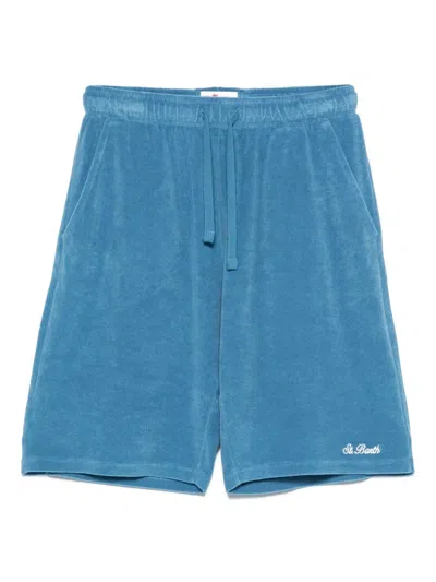 Mc2 Saint Barth Rande Sponge Shorts In Blue