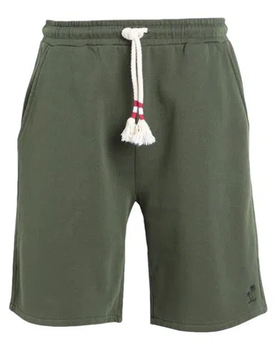 Mc2 Saint Barth Randle Man Shorts & Bermuda Shorts Military Green Size S Cotton