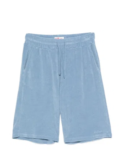 Mc2 Saint Barth Randle Sponge Terry-cloth Drawstring Shorts In Animal Print