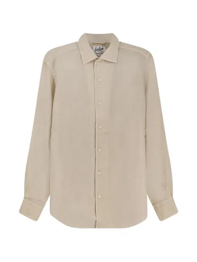 Mc2 Saint Barth Raphael Buttoned Long-sleeve Shirt In Neutral