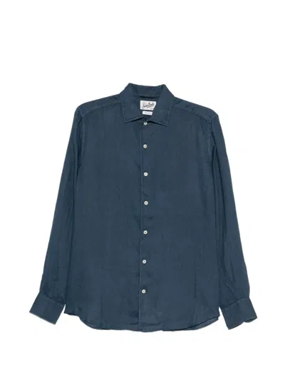 Mc2 Saint Barth Raphael Long-sleeve Shirt In Blue