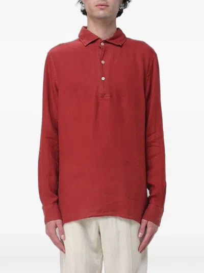 Mc2 Saint Barth Raphael Long-sleeve Shirt In Red