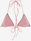 Mc2 Saint Barth Red Checked Bikini